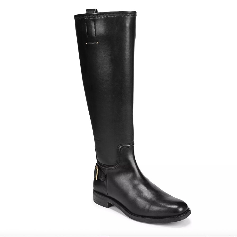 Franco Sarto Black Knee High Riding Boots Sz 7.5